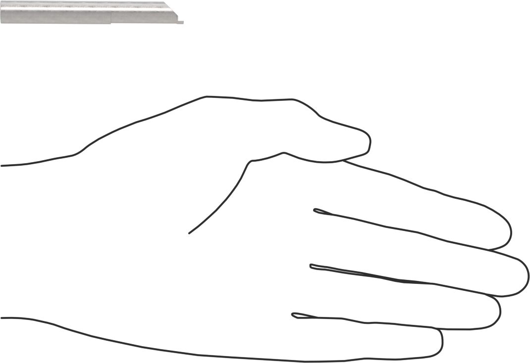 Yüz Yiv Açma Torna Takımı, 0,041" Oluk Genişliği, 0,080" Oluk Derinliği, 5/16" Şaft Çapı