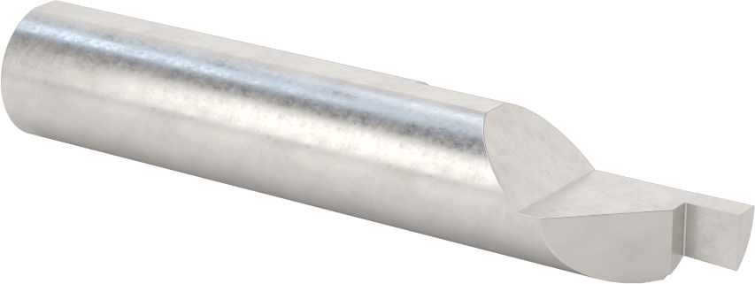 Yüz Yiv Açma Torna Takımı, 0,126" Oluk Genişliği, 1/4" Yiv Derinliği, 5/8" Şaft Çapı