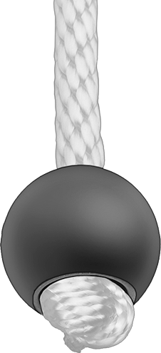 Halat Durdurucu, 5/32" Halat Çapı için, 5/8" Durdurucu Çapı