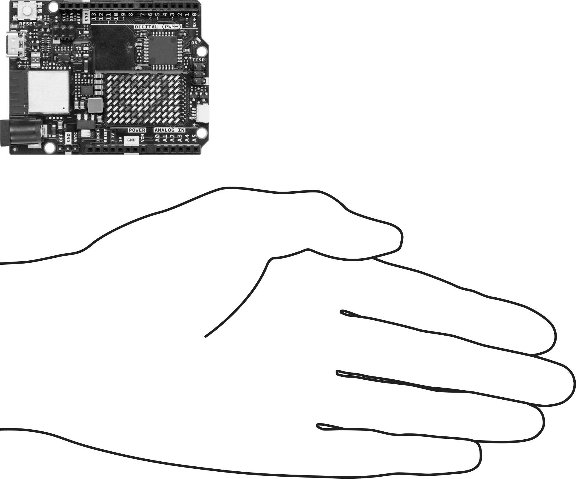Geliştirme Kartı, Pin Başlıklı, 5V DC, Arduino Uno Wi-Fi Rev4