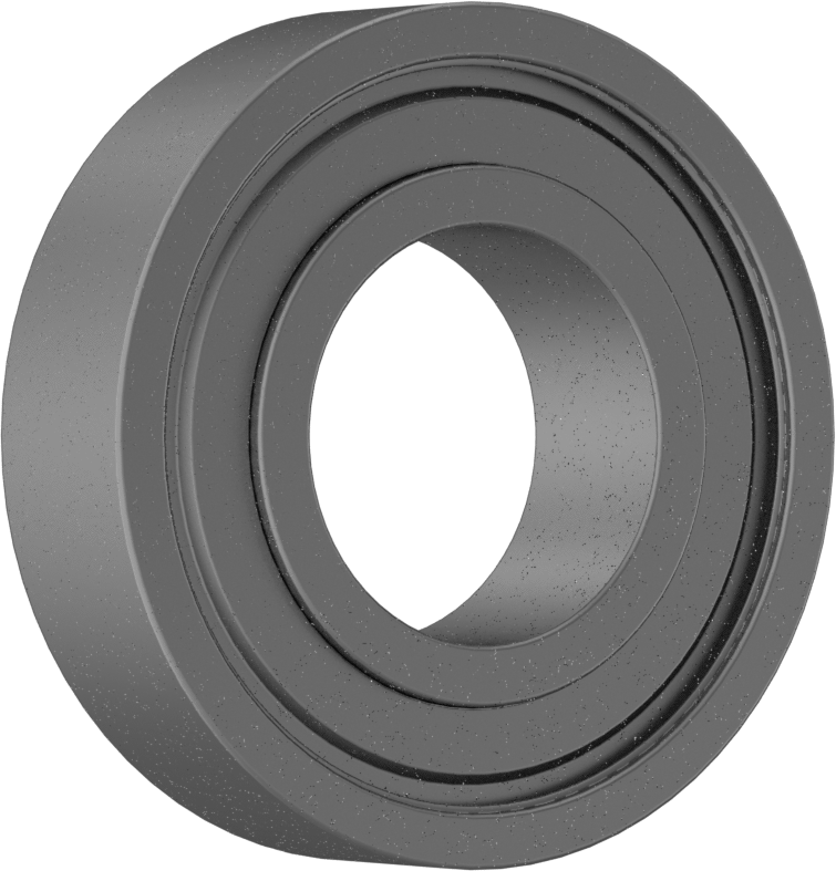 Elektrik Yalıtımlı Bilyalı Rulman, Ekranlı, Ticaret No. 6206-2Z, 30 mm Mil Çapı için