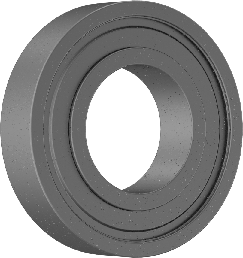 Elektrik Yalıtımlı Bilyalı Rulman, Ekranlı, Ticaret No. 6208-2Z, 40 mm Mil Çapı için