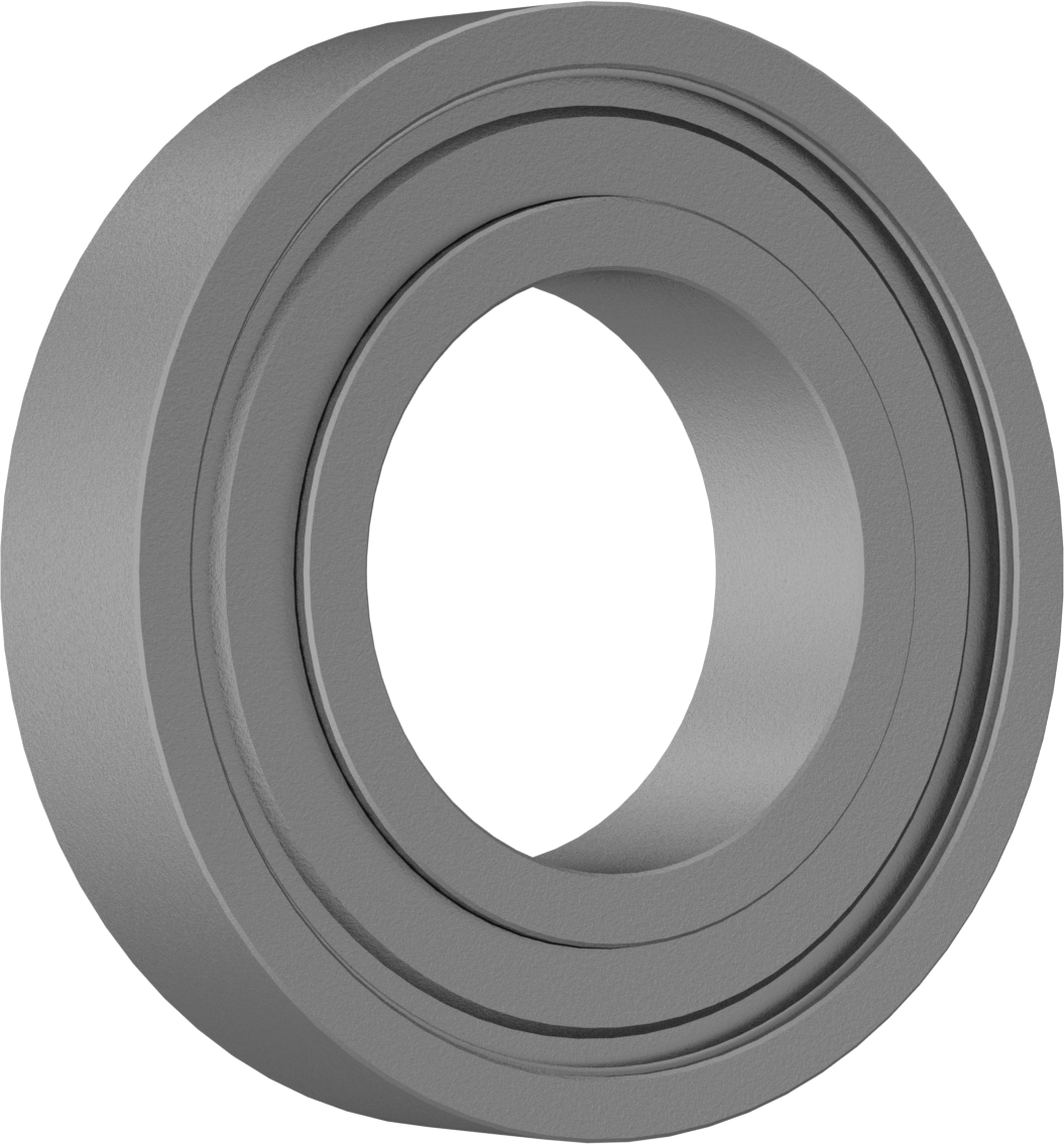 Elektrik Yalıtımlı Bilyalı Rulman, Ekranlı, Ticaret No. 6209-2Z, 45 mm Mil Çapı için
