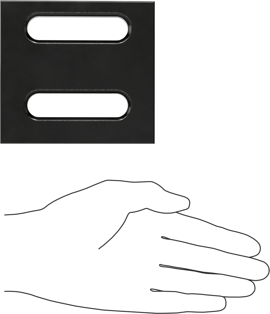 Sabitleme Köşebenti, 3-3/4“ Uzunluk x 4” Genişlik x 3-3/4" Yükseklik