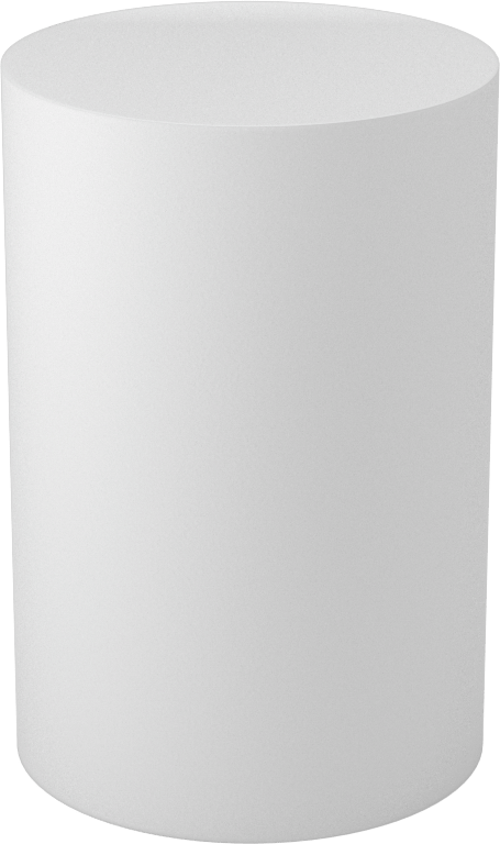 Kimyasallara Dayanıklı Kaygan PTFE Disk, 3" Uzunluk, 2 inç Çap