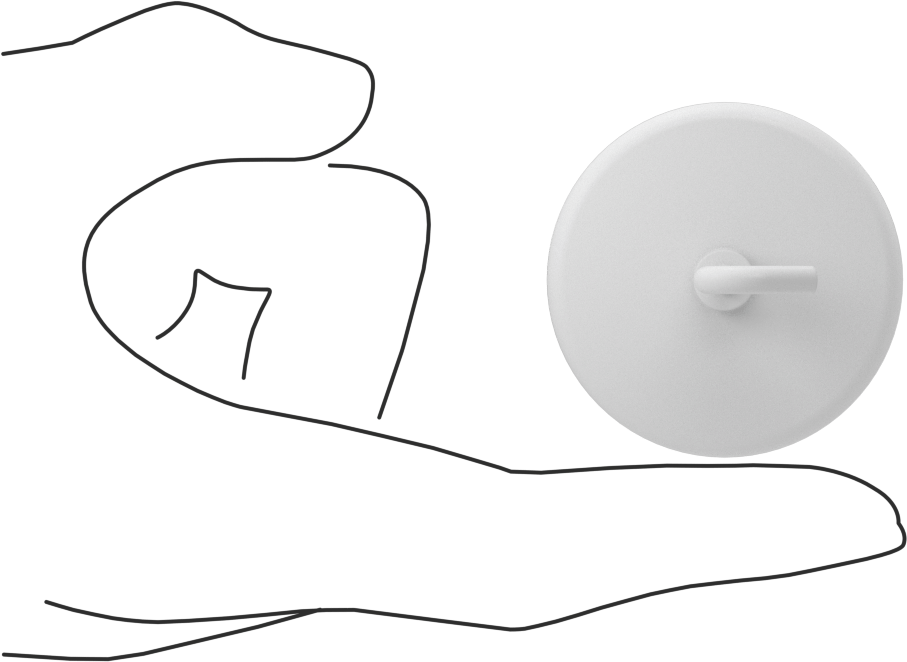 Manyetik Arka Kanca, 1-7/8“ Genişlik x 1-7/8” Yükseklik
