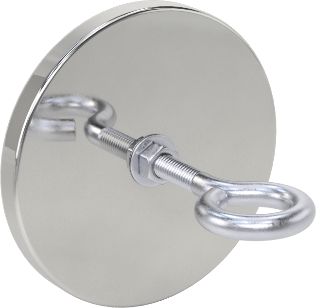 Manyetik Arka Asma Tutucu, 1" ürün çapı için, 4-7/8“ Genişlik x 4-7/8” Yükseklik