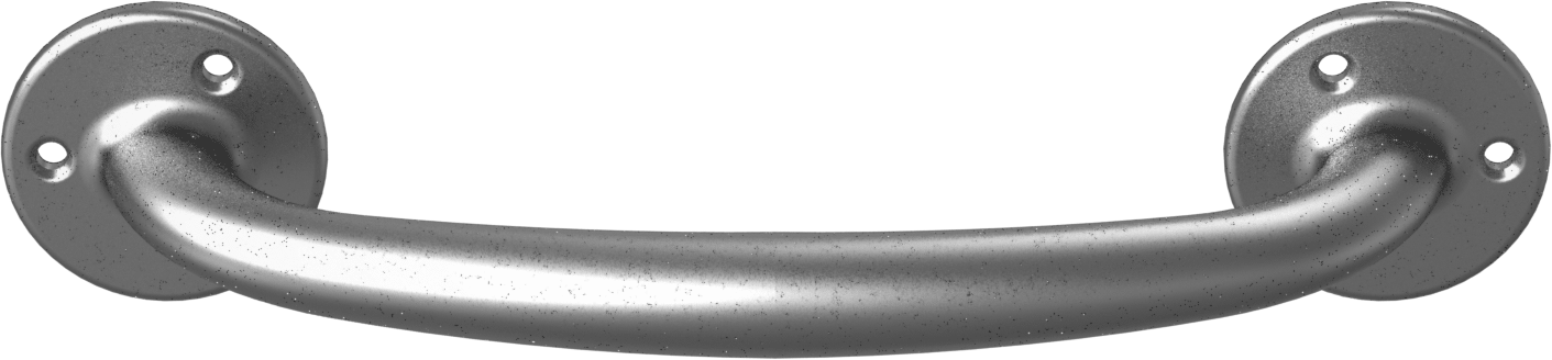 Oval Çekme Kolu, Dişsiz Delik, Mat Eloksallı Alüminyum, 8-7/8" Merkezden Merkeze Genişlik