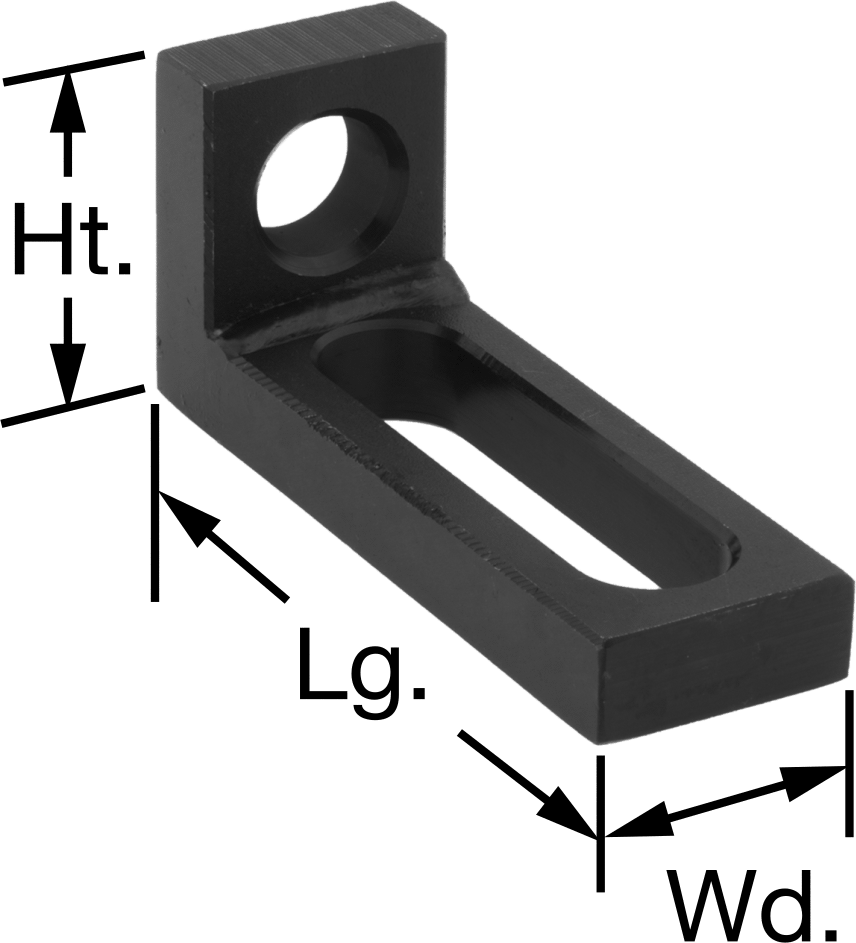 3-5/8“ Uzunluk x 1-5/8” Yükseklik Kaynak Fikstür Masası için Dik Açı Braket