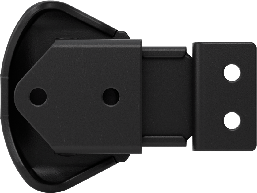 Döndürerek Açılan Çekme Mandalı, Toz Boyalı Çelik, 1/2" Kilitleme Mesafesi, 2-5/8" Uzunluk