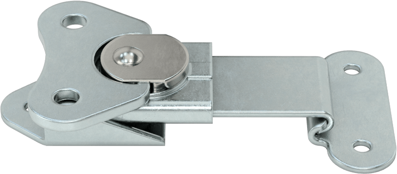 Döndürerek Açılan Çekme Mandalı, Çinko Kaplı Çelik, 1/4" Kilitleme Mesafesi, 2-15/16" Uzunluk