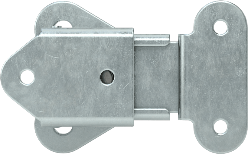 Döndürerek Açılan Çekme Mandalı, Çinko Kaplı Çelik, 1/4" Kilitleme Mesafesi, 2-5/16" Uzunluk