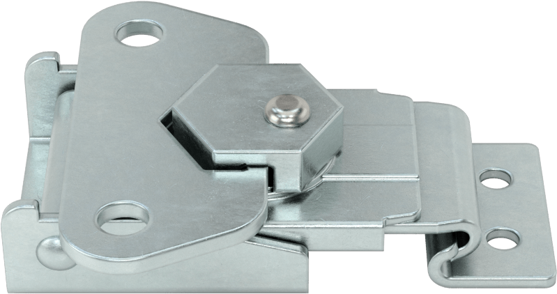 Döndürerek Açılan Çekme Mandalı, Çinko Kaplı Çelik, 1/4" Kilitleme Mesafesi, 2-3/4" Uzunluk
