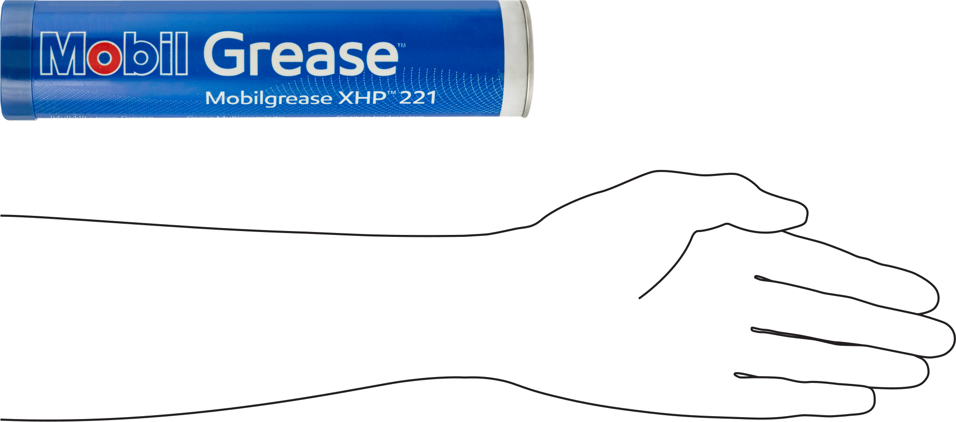 Lityum Kalınlaştırıcılı Mobil Gres, Mobil XHP 221, Neme Dayanıklı, 13,7 FL. oz Kartuş