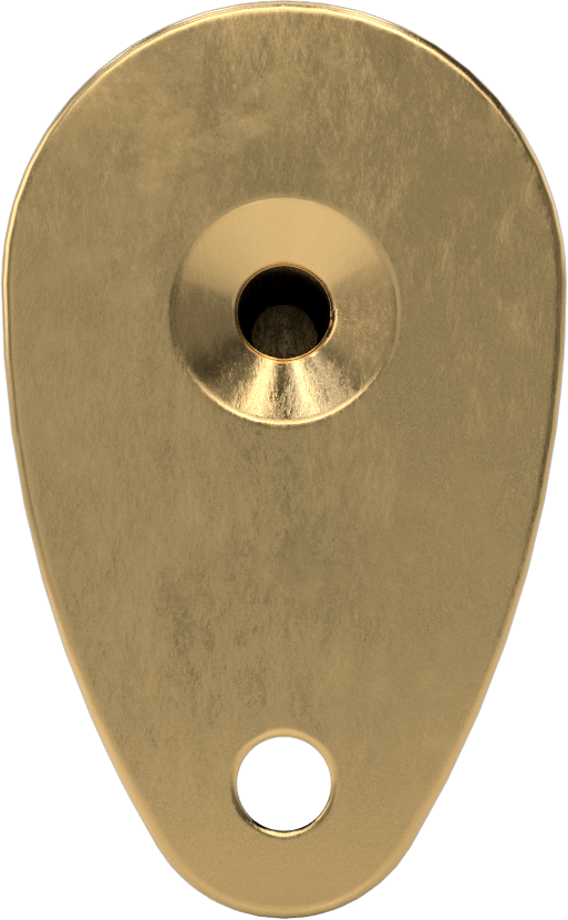 Zemin Montajlı Kapı Durdurucu, Mat Bronz Kaplamalı Pirinç, 2-3/4" Çıkıntı