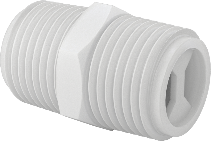 Kompakt Plastik Dişli Çek Valf, 1/2 NPT Erkek x 1/2 NPT Erkek