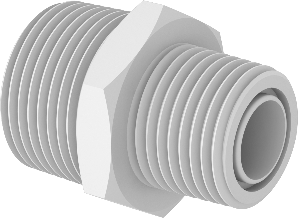 Kompakt Plastik Dişli Çek Valf, 3/4 NPT Erkek x 1/2 NPT Erkek