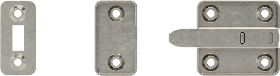 Kayan Cıvata Mandalı, 304 Paslanmaz Çelik, 1-1/4“ Yükseklik x 1-3/8” Genişlik