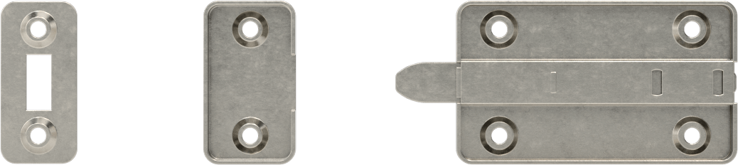Kayan Cıvata Mandalı, 304 Paslanmaz Çelik, 1-1/4“ Yüksek x 2-3/16” Geniş