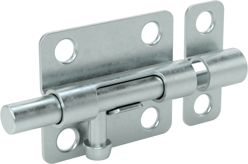 Kaldır-Bırak Namlu Kayar Cıvata Mandalı, Çinko Kaplı Çelik, 1-3/4“ Genişlik x 1-1/2” Yükseklik