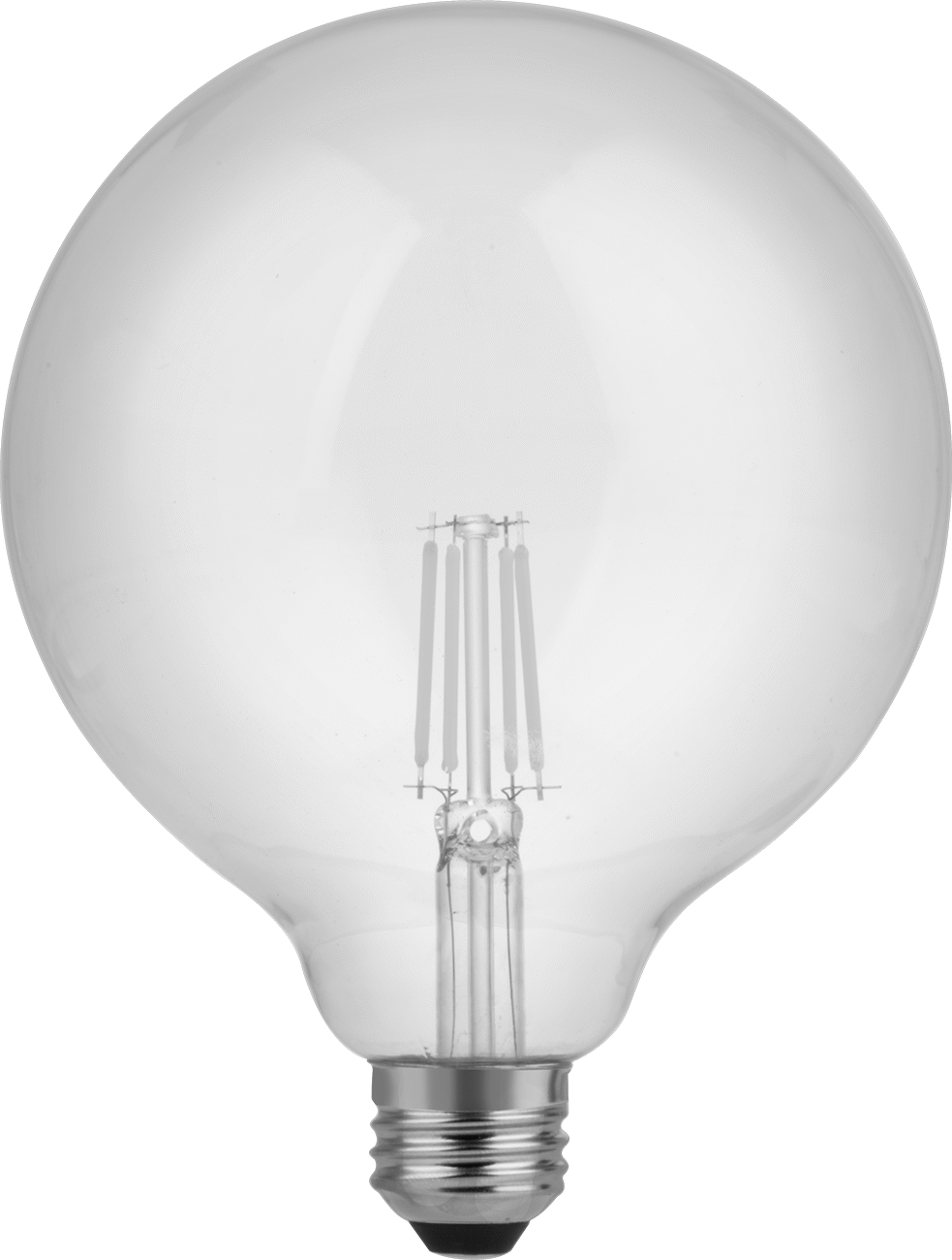 Vidalı Ampul, Küre, Orta Taban, 120V, 4W, Sıcak 2700K, 350 Lumens