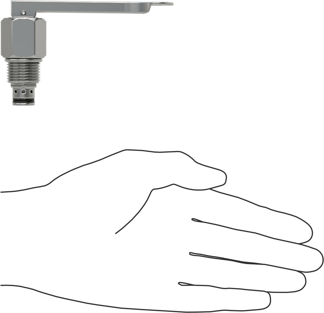 Kolu ile Çalıştırılan Açma/Kapama Hidrolik Valfi, Vidalı, Deltrol Model Dtv2-080-N, 3/4"-16 Diş