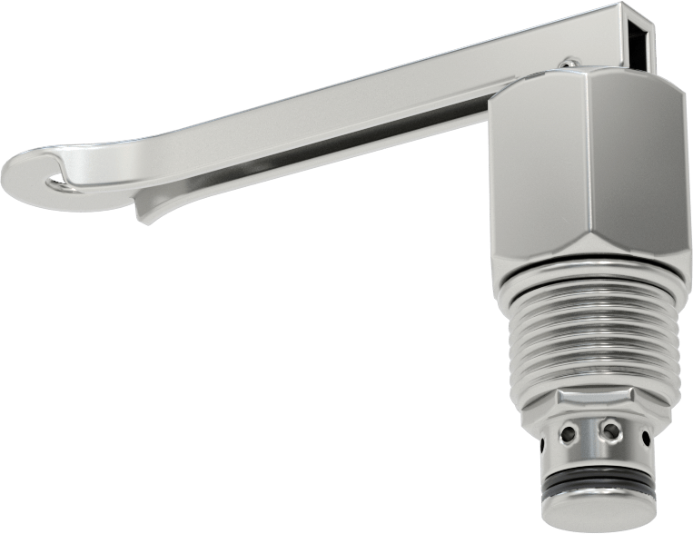 Kolu ile Çalıştırılan Açma/Kapama Hidrolik Valfi, Vidalı, Deltrol Model Dtv2-080-N, 3/4"-16 Diş