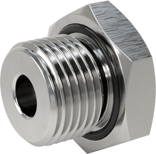 Orta Basınçlı 316 Paslanmaz Çelik Dişli Boru Bağlantı Parçası, Redüksiyon Adaptörü, 1/8 NPT Dişi x 1/2 BSPP Erkek