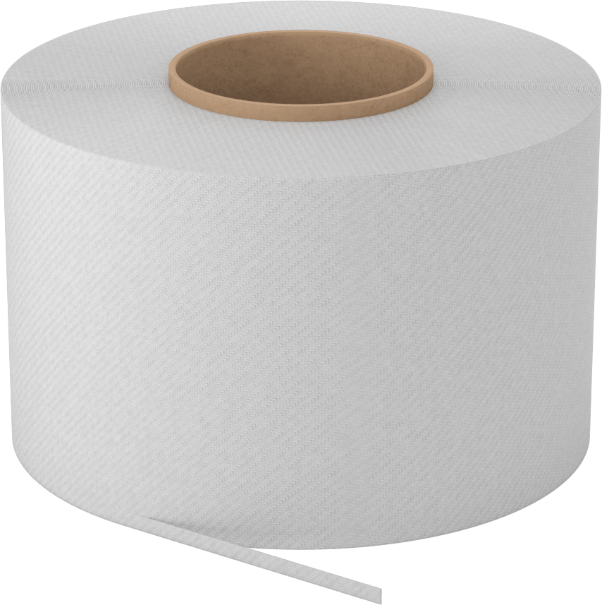 Polyester Plastik Çember, Dokuma, Standart Bobin, 1/4“ Genişlik x 0,014” Kalınlık, 7800 Fit Uzunluk