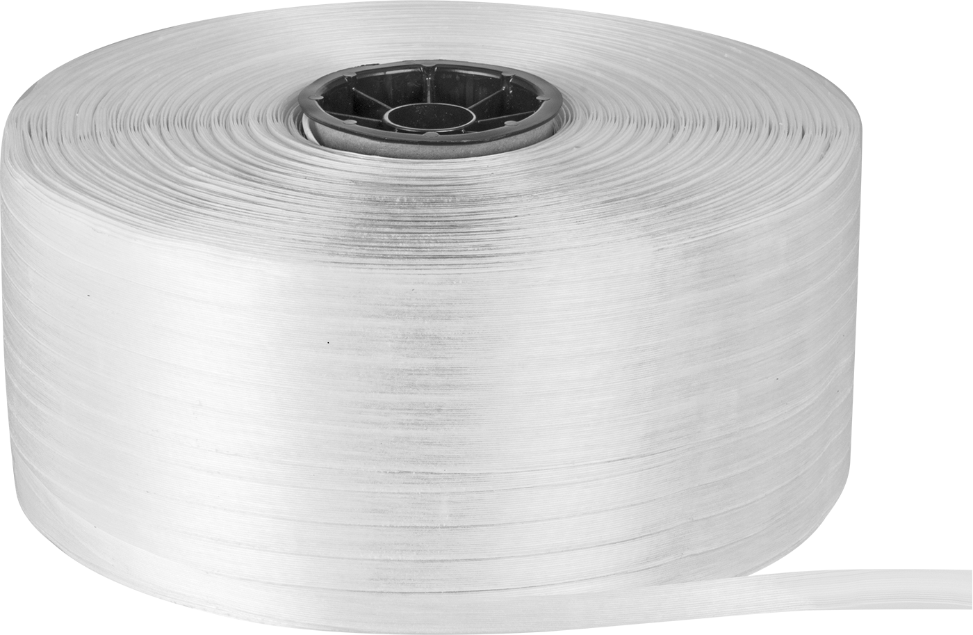 Polyester Plastik Çember, Yapıştırılmış, Standart Bobin, 5/8“ Genişlik x 0,025” Kalınlık x 3000 Fit Uzunluk
