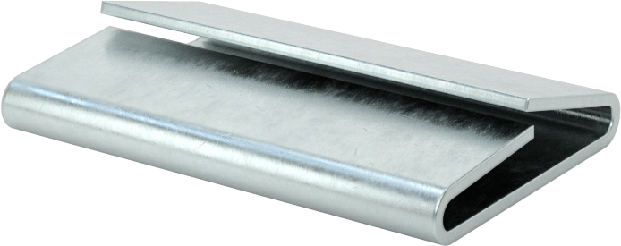 Metal Çemberleme için Çinko Kaplama Çelik Contalar, Kapalı, 5/8" Genişlikte Çemberleme için, 1" Uzunluk