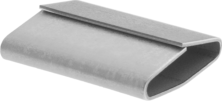 Metal Çemberleme için Çinko Kaplama Çelik Contalar, Kapalı, 3/4" Genişlikte Çemberleme için, 1" Uzunluk