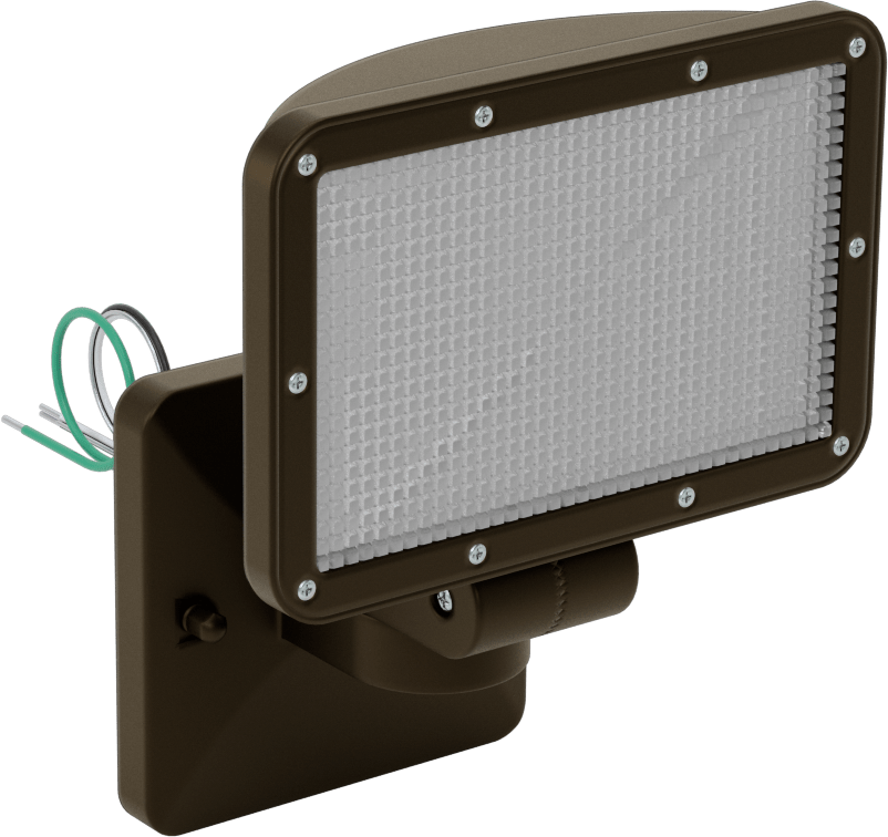 Ayarlanabilir Başlıklı Güvenlik Işığı, 1 Başlık ile, 8500/5500/3500 Lumens, Bronz