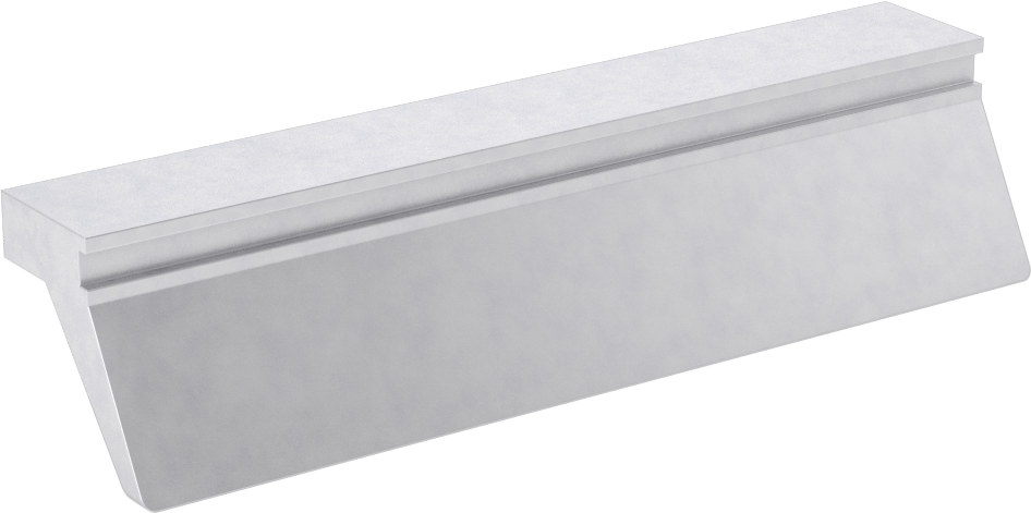 Cilalı Alüminyum Kenar Çekme, 5" Genişlik, 1-1/8" Yüksek Dudak