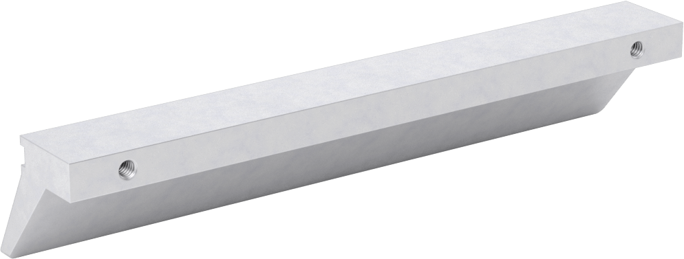 Cilalı Alüminyum Kenar Çekme, 6" Genişlik, 1-1/8" Yüksek Dudak