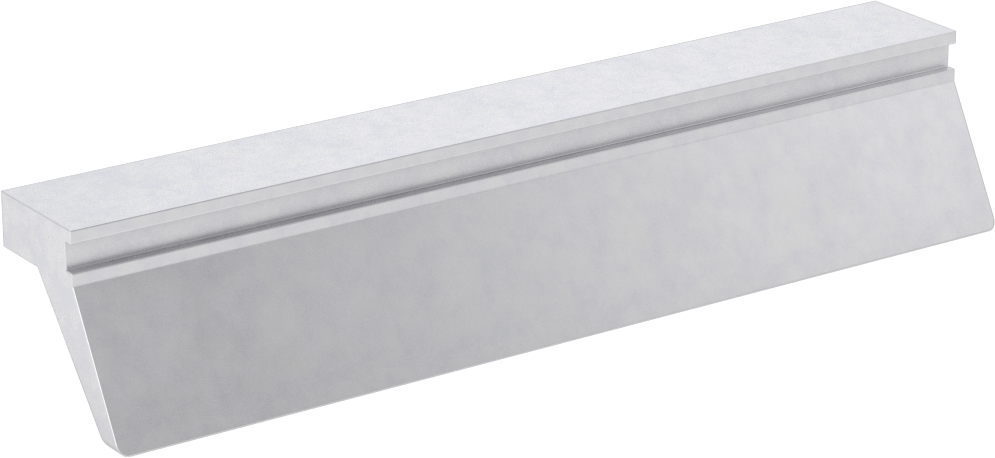 Cilalı Alüminyum Kenar Çekme, 6" Genişlik, 1-1/8" Yüksek Dudak