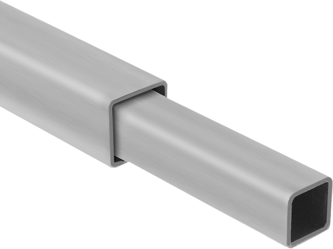 Two Square Rails Shown Telescoping (Sold Separately)