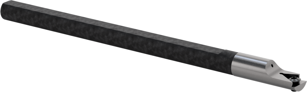 Delik Açma Karbür Uç Tutucu, Kod Qcbi, Sağ El, 3/8" Şaft Çapı, 3/32" uç kalınlığı için
