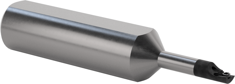 Delik Açma Karbür Uç Tutucu, Kod Ccud, Sağ El, 5/8" Şaft Çapı, 3" Toplam Uzunluk