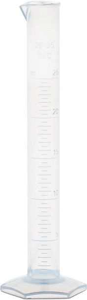 Polipropilen Plastik Dereceli Silindir, 0,85 FL. oz./25 ml Kapasite