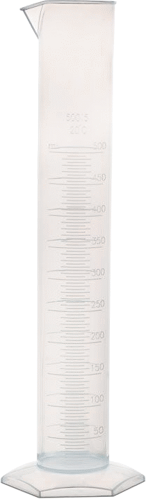 Polipropilen Plastik Dereceli Silindir, 16,9 FL. oz./500 ml Kapasite