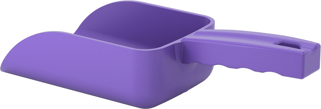 Plastik Kepçe, Düz Tabanlı, 16,9 FL. oz. Kapasite