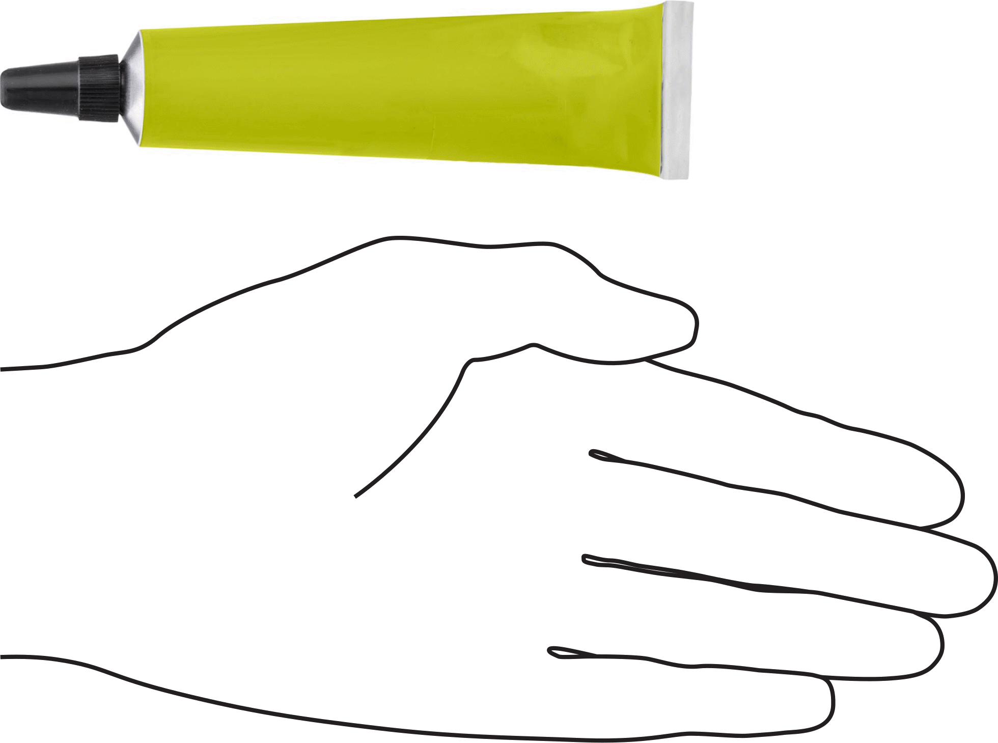 Kurcalama ve Titreşim Algılama Boyası, Floresan Sarı, 1 Dakikada Sertleşir, 1 FL. oz. Tüp