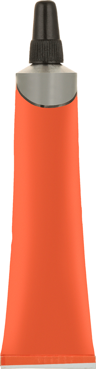 Kurcalama ve Titreşim Algılama Boyası, Turuncu, Sertleşmesi 40 Dakika Sürer, 1 FL. oz. Tüp