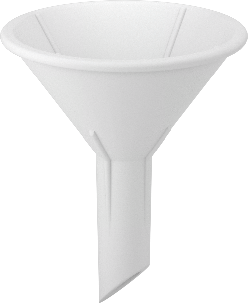1 FL oz Kapasiteli Plastik Huni