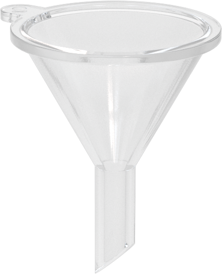 Asma Halkalı Plastik Huni, 3/16 FL. oz. Kapasite