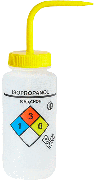 Açılı Nozullu Sıkma Şişesi, NFPA Diamond, (İzopropanol), 16 FL. oz Kapasite