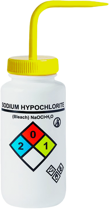 Açılı Nozullu Sıkma Şişesi, NFPA Diamond, (Sodyum ...), 16 FL. oz Kapasite