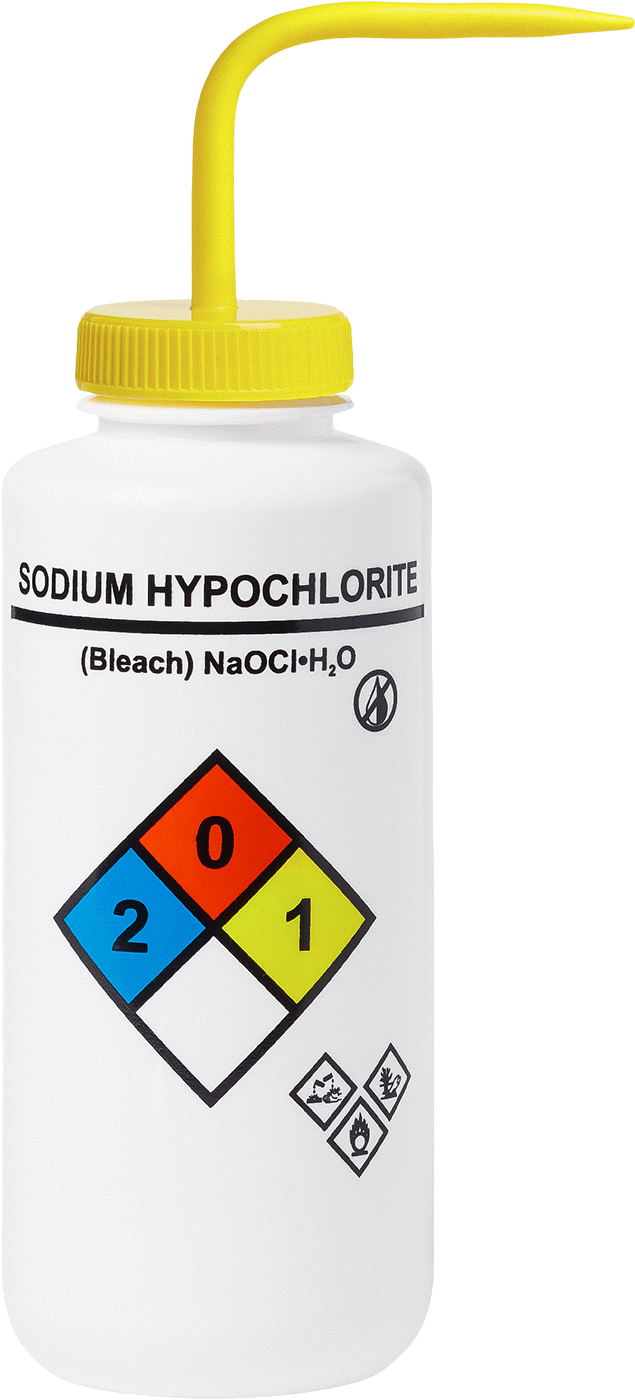 Açılı Nozullu Sıkma Şişesi, NFPA Diamond, (Sodyum ...), 32 FL. oz Kapasite