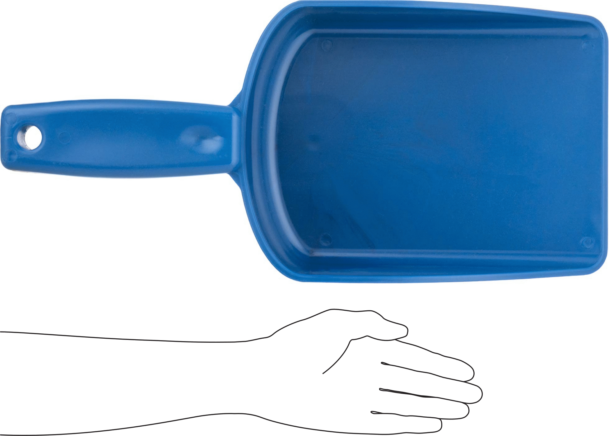 Metal ile Tespit Edilebilir Plastik Kepçe, 16 FL. oz. Kapasite